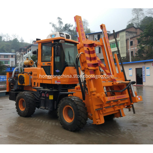 Multifunctional Highway Guardrail Pile Machine